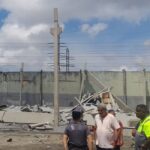 Desabamento de galpão deixa quatro feridos em Santos