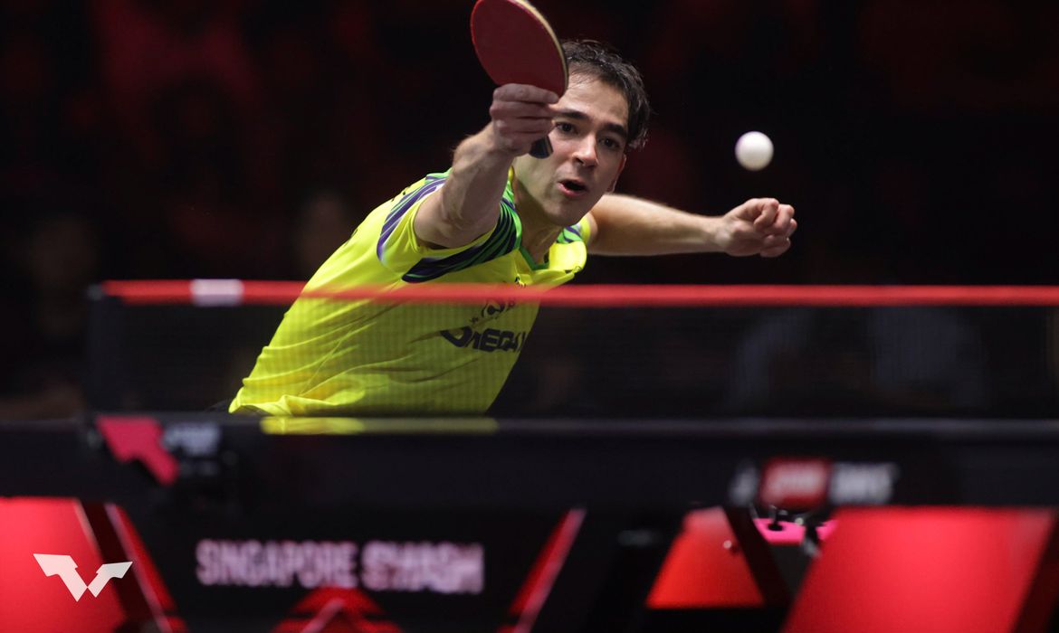 Calderano cai para taiwanês Yun-Ju nas oitavas do WTT Singapura Smash