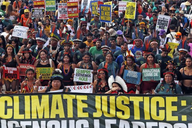 cop30:-marcha-global-indigena-em-belem-cobra-demarcacao-de-territorios