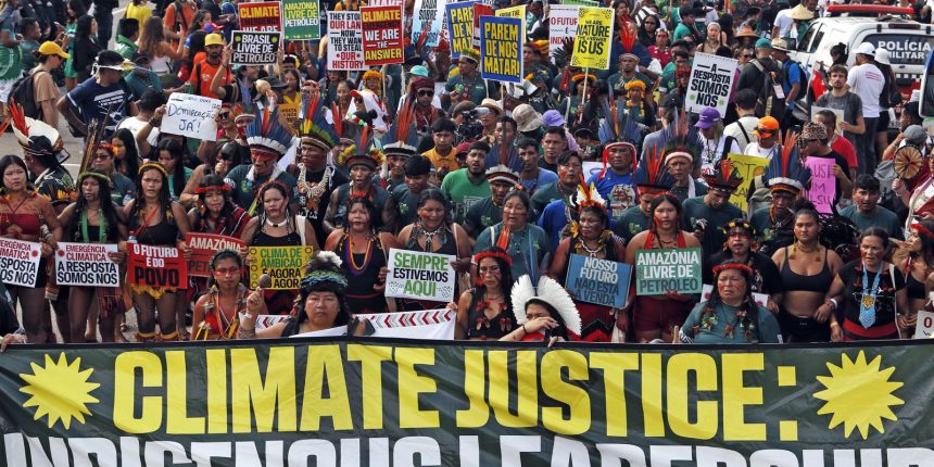 cop30:-marcha-global-indigena-em-belem-cobra-demarcacao-de-territorios