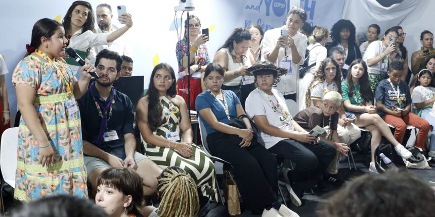 cop30:-criancas-participam-de-negociacoes-em-dia-dedicado-a-infancia
